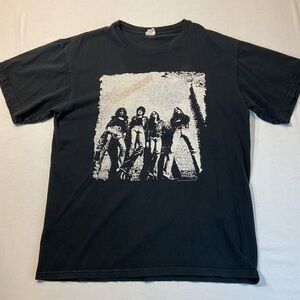 Thin Lizzy Rock Band Retro Vintage Black T-Shirt, Size S/M, Band Members 2010